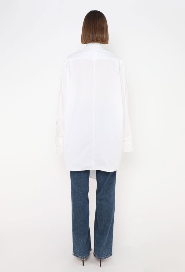 Loewe 2023 Asymmetrical Cotton Shirt - 5