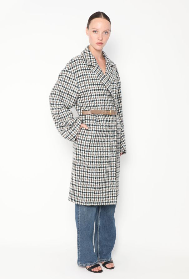 Loro Piana 2020 Belted Cashmere Houndstooth Coat - 4 Loro Piana 2020 Belted Cashmere Houndstooth Coat - 4