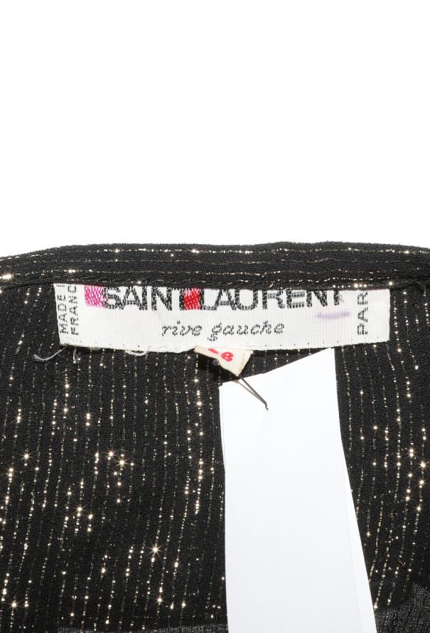 Saint Laurent RARE 1976 Russian Lamé Tassel Blouse - 7