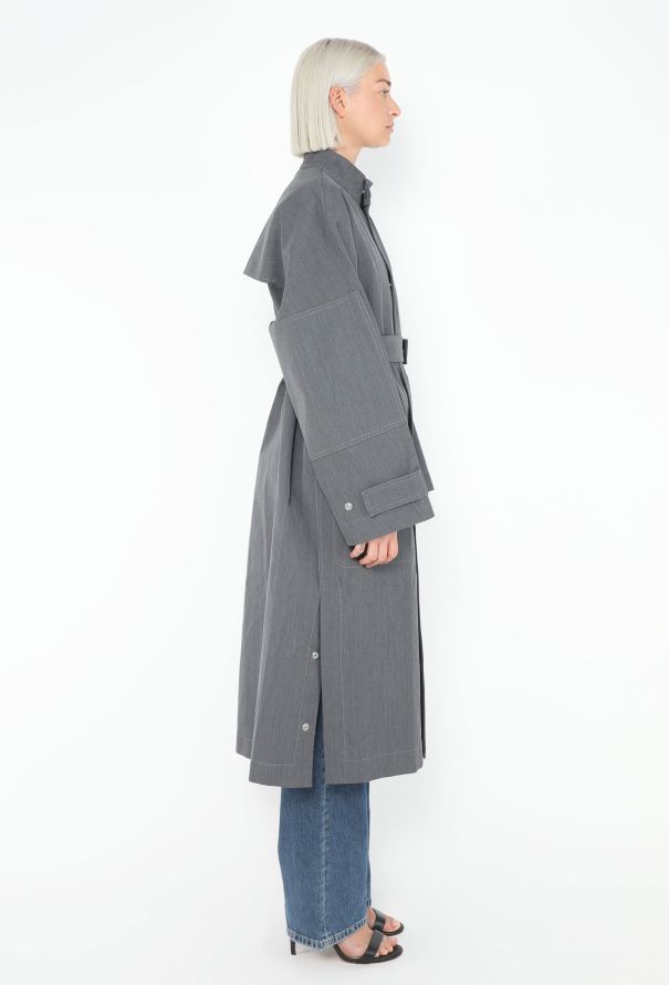 Bottega Veneta 2024 Belted Gabardine Trench - 3