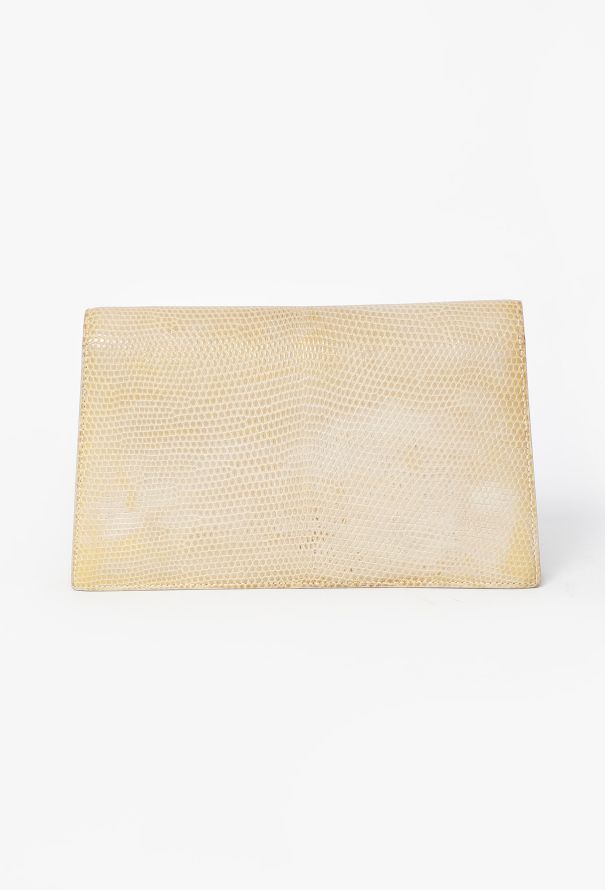 Hermès Rare 1997 Varanus Niloticus Cadenas Clutch - 4
