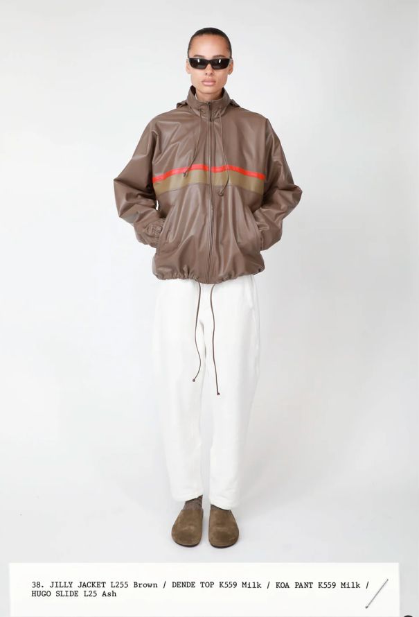 The Row S/S 2024 Suede Hugo Slides - 2