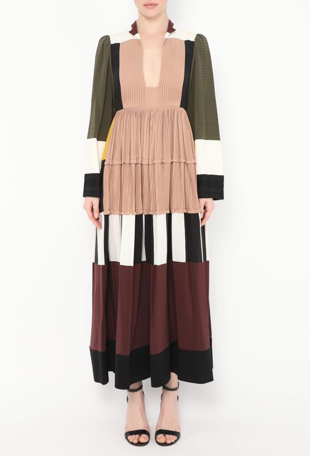 Valentino S/S 2016 Silk Patchwork Dress - 3 Valentino S/S 2016 Silk Patchwork Dress - 3
