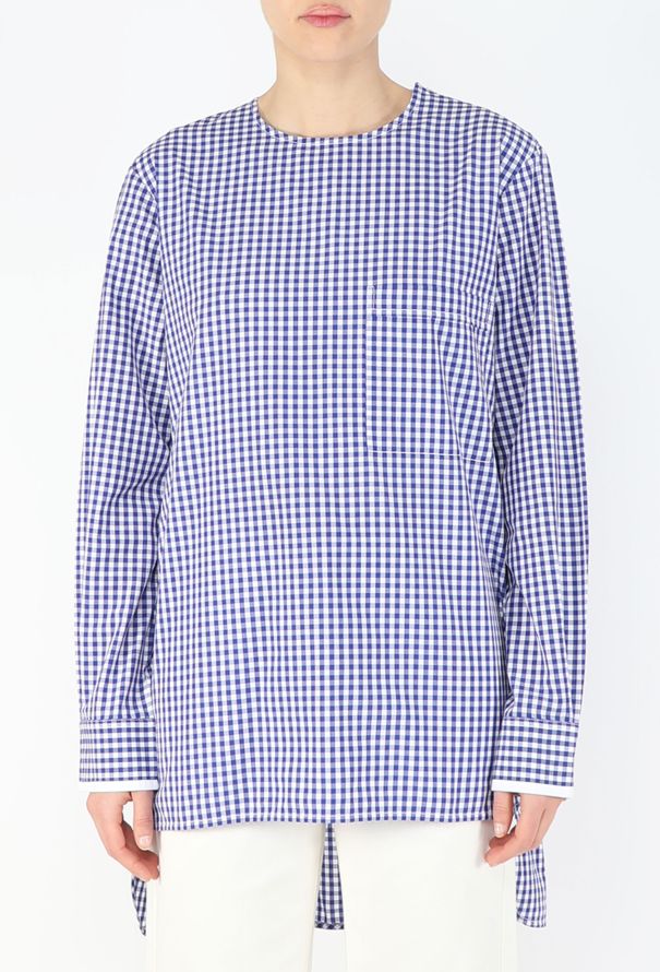 Céline Gingham Asymmetrical Tunic - 2