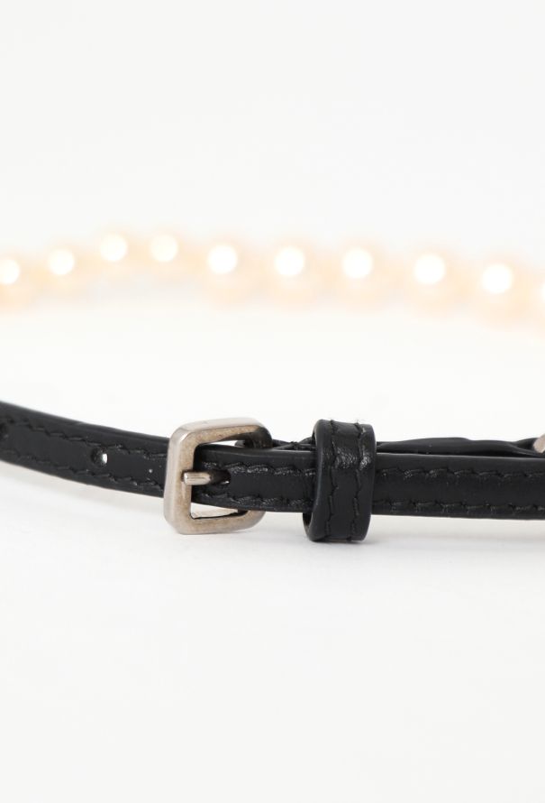 Miu Miu F/W 2024 Leather Pearl Necklace - 6 Miu Miu F/W 2024 Leather Pearl Necklace - 6