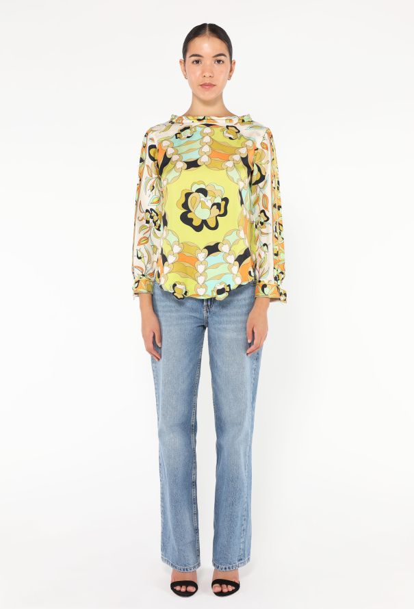 Emilio Pucci '60s Silk Printed Top - 3