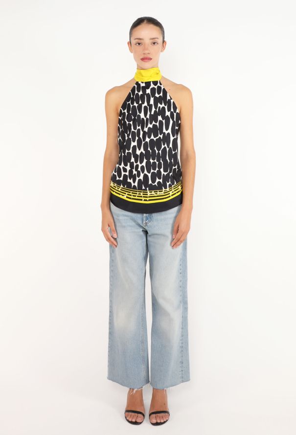 Gucci Silk Open-Back Foulard Top - 2