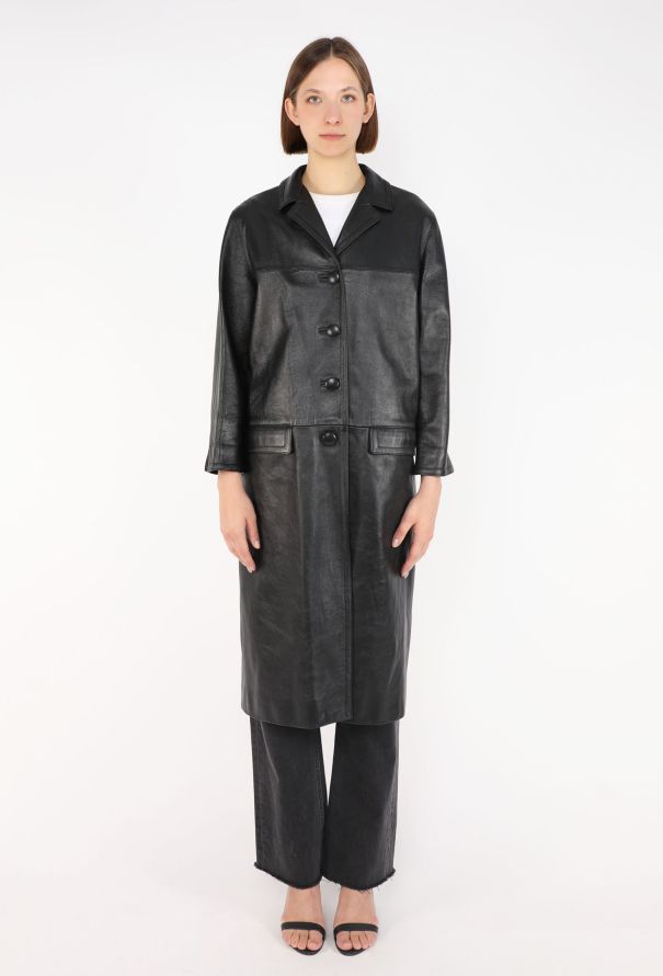 Prada Lambskin Notched Coat, 2019 - 2