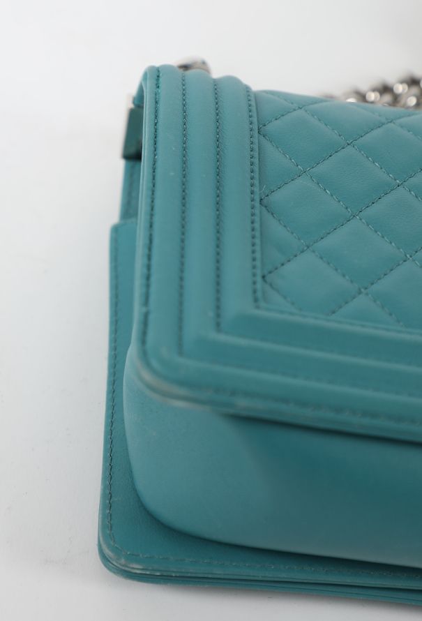 Chanel Turquoise Medium Boy Bag - 9