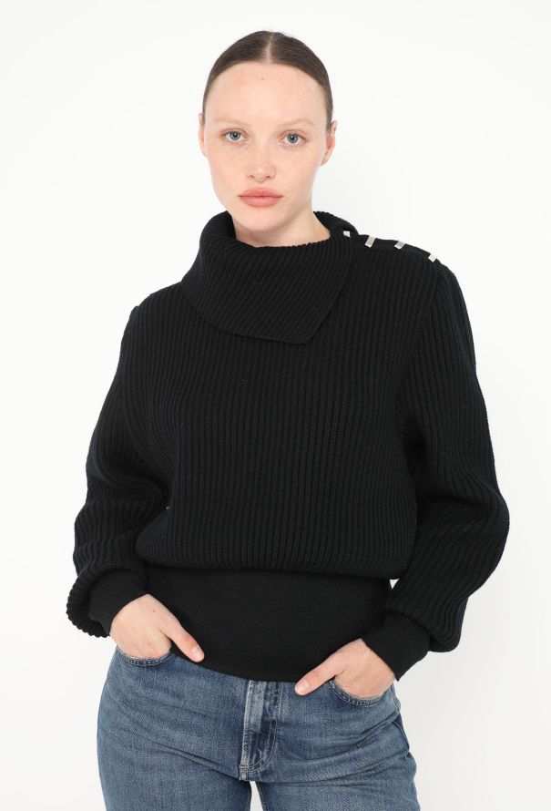 Alaïa Vintage Sculpted Hook Turtleneck Sweater - 1