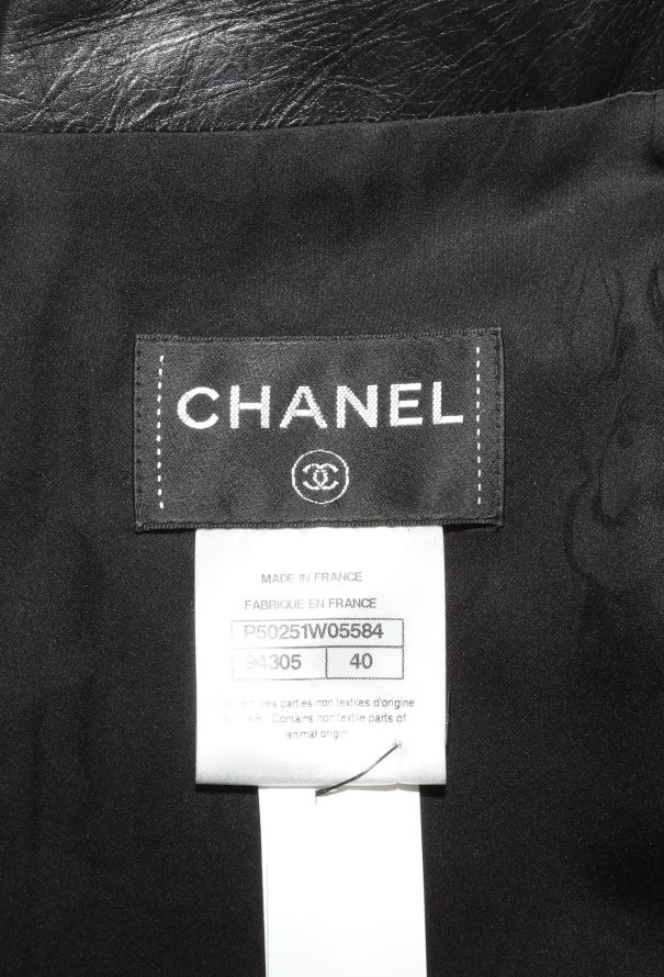 Chanel 2014 Lamé Tweed Leather Dress - 5