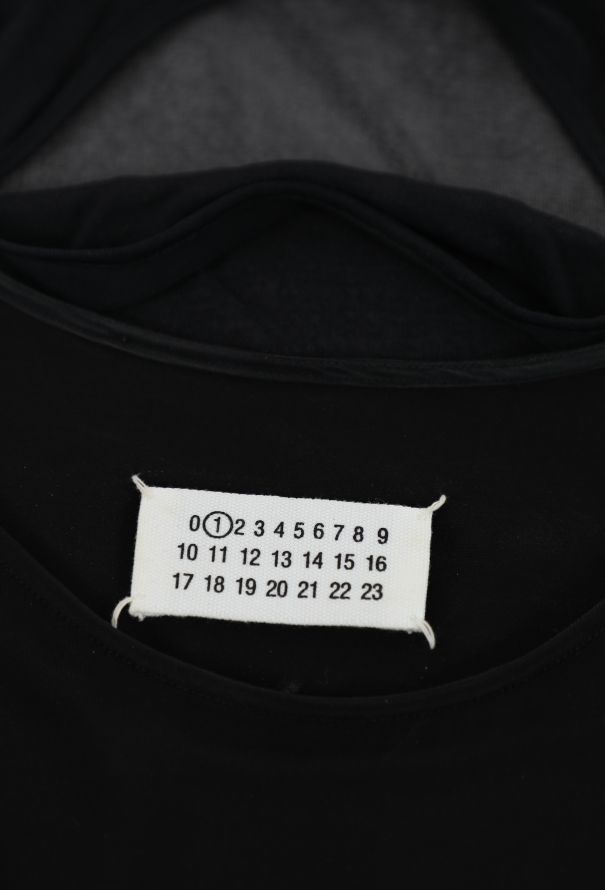 Maison Margiela Jersey and Mesh Sheath Dress - 5