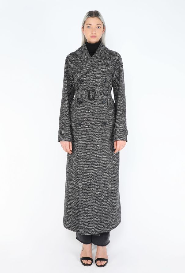 Céline 2018 Tailored Chevron Coat - 1