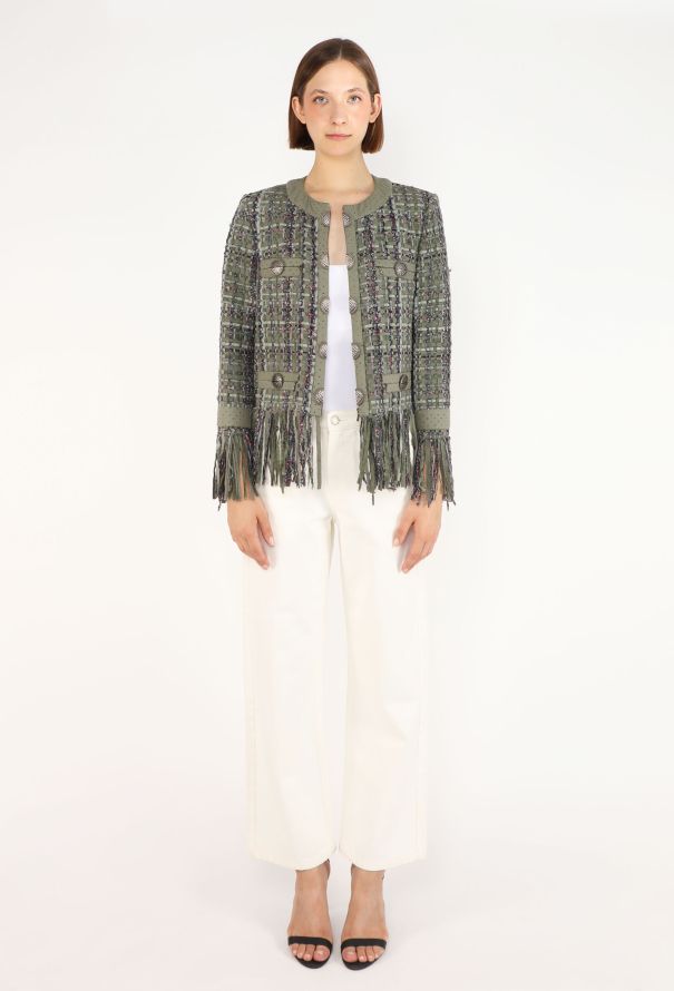 Chanel Lesage Tweed Fringe Jacket, Resort 2017 - 4