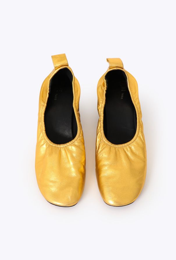 Céline S/S 2015 Metallic Ballerina Pumps - 4