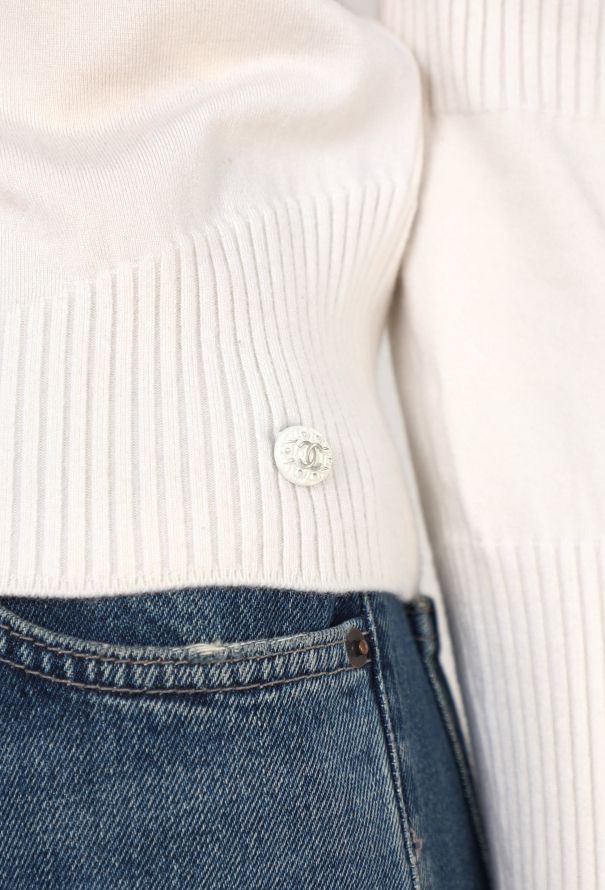 Chanel Cashmere Ribbed Knit Top - 4 Chanel Cashmere Ribbed Knit Top - 4