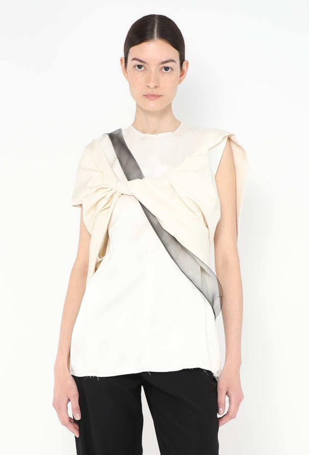 Céline Iconic S/S 2013 Twisted Charmeuse Blouse - 1