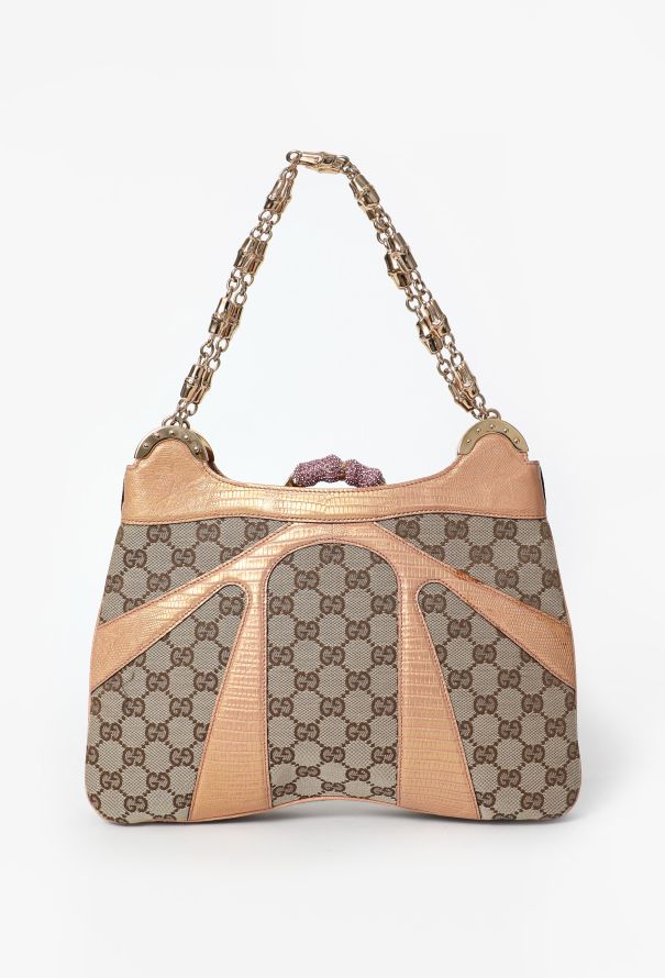 Gucci Tom Ford 2004 Niloticus Bamboo Bag - 4