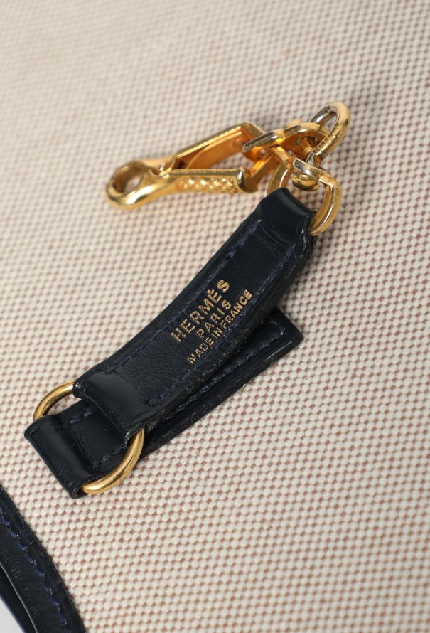 Hermès Vintage Box & Toile H Trim Bag - 12