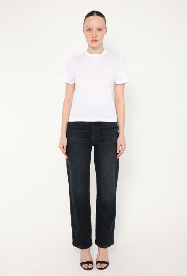 Miu Miu 2023 Cropped Emblem T-Shirt - 3 Miu Miu 2023 Cropped Emblem T-Shirt - 3