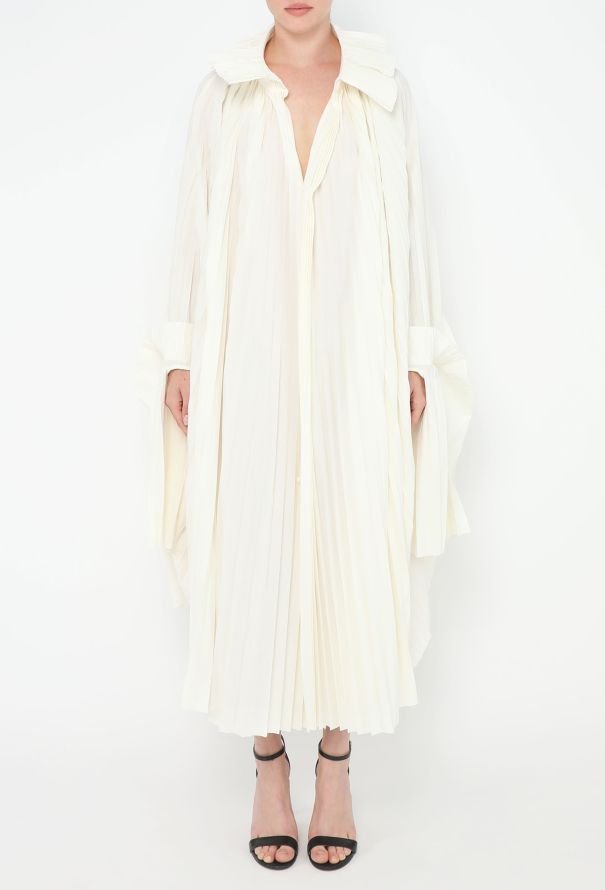 Junya Watanabe S/S 2023 Pleated Cape Dress - 4