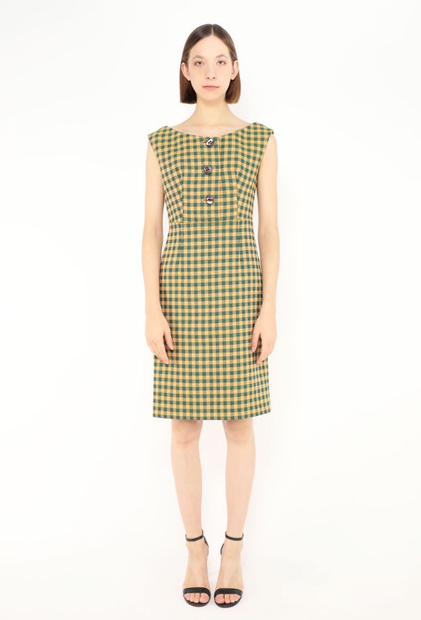 Prada F/W 2013 Gingham Sheath Dress - 1