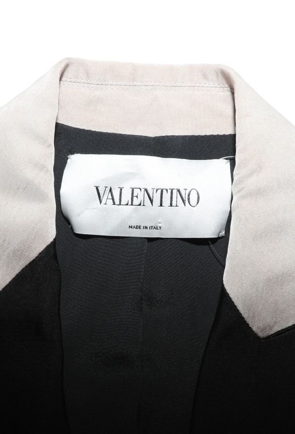 Valentino Ruffled Silk Smoking Blazer - 6 Valentino Ruffled Silk Smoking Blazer - 6