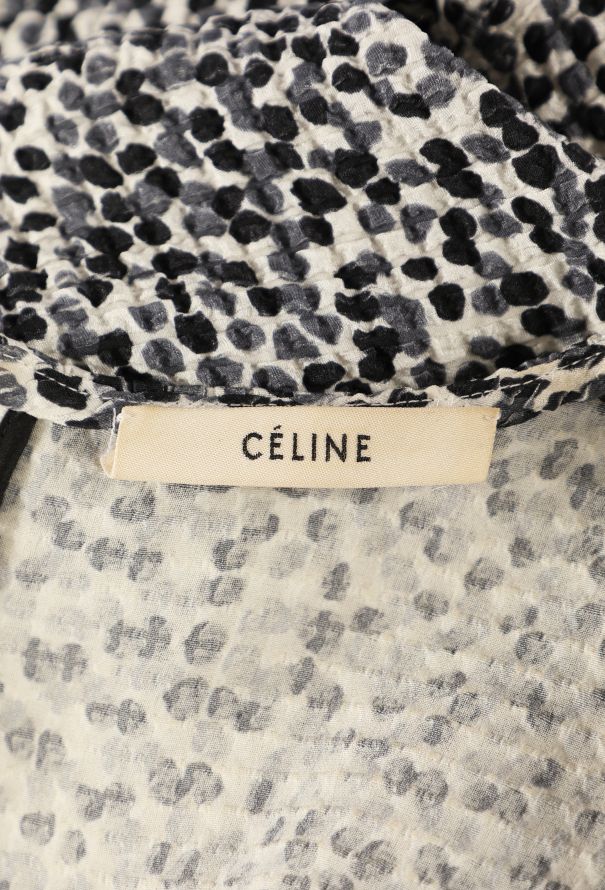 Céline Seersucker Silk Print Dress, Resort 2011 - 6