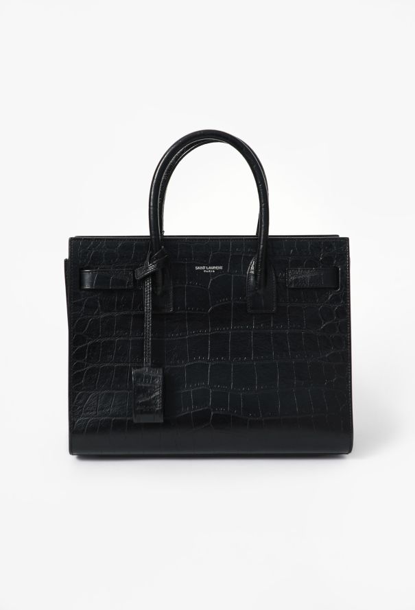 Saint Laurent Embossed Small Sac de Jour - 1