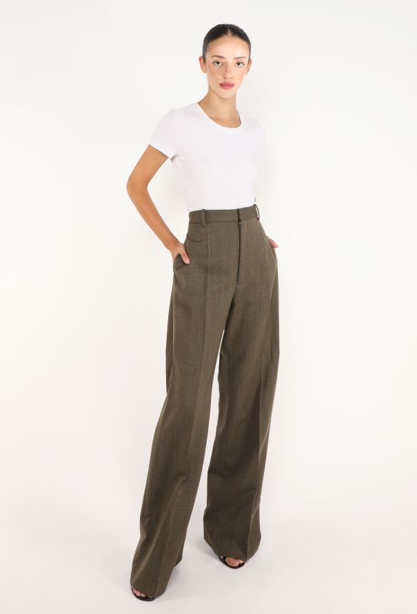 Phoebe Philo Wide-Leg Zipper Pants, 2023 - 3