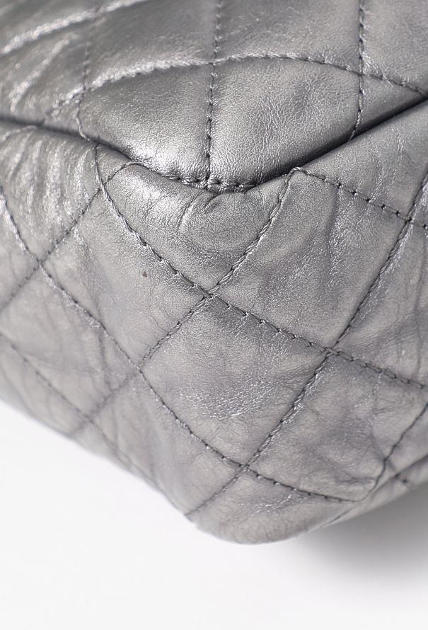Silver 2.55 Jumbo Camera Bag | Authentic & Vintage | ReSee Silver 2.55 Jumbo Camera Bag | Authentic & Vintage | ReSee
