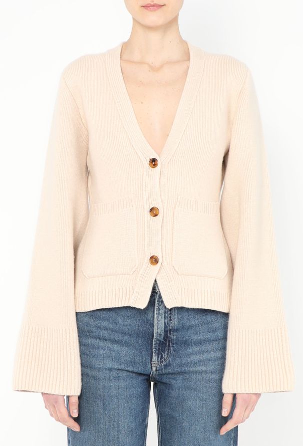 Khaite 2023 Cashmere Scarlet Cardigan - 1