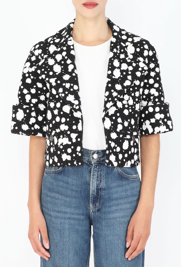 Chanel Bicolor Printed Tweed Jacket, 2015 - 1