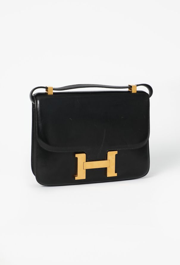 Hermès Vintage '70s Black Box Constance 23 - 3