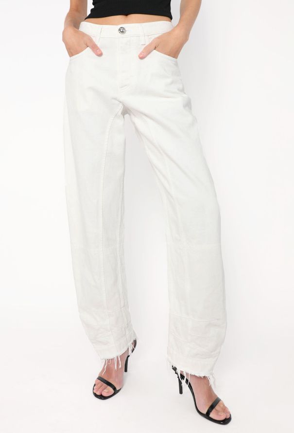 Jil Sander S/S 2022 Distressed Hem Jeans - 1