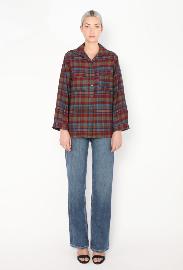 Saint Laurent 1979 Plaid Flannel Shirt - 3 Saint Laurent 1979 Plaid Flannel Shirt - 3