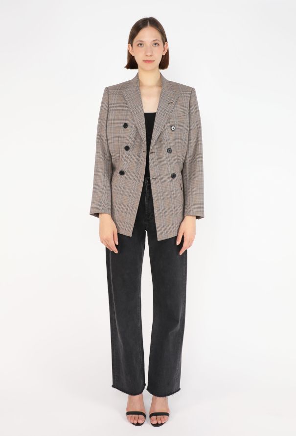 Céline Houndstooth Checkered Blazer, 2022 - 4