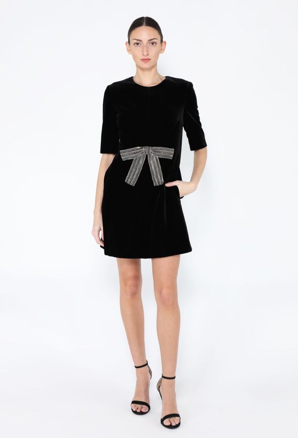 Saint Laurent F/W 2015 Velvet Mini Dress - 4