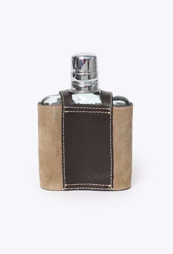 Loewe Vintage Whiskey Flask & Leather Case - 3