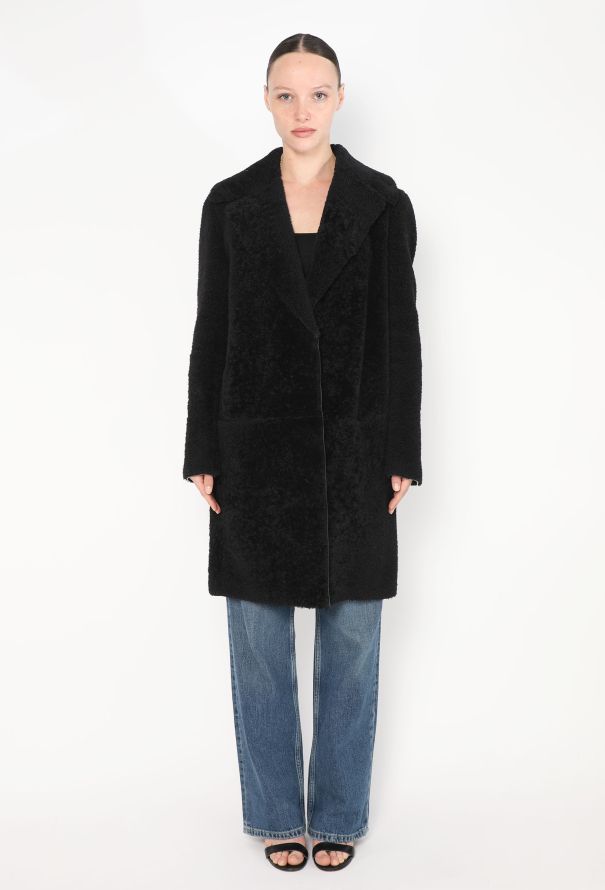 Céline Classic Lambskin Shearling Coat - 3