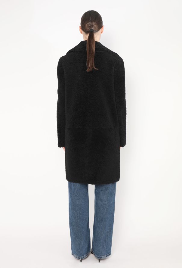 Céline Classic Lambskin Shearling Coat - 5