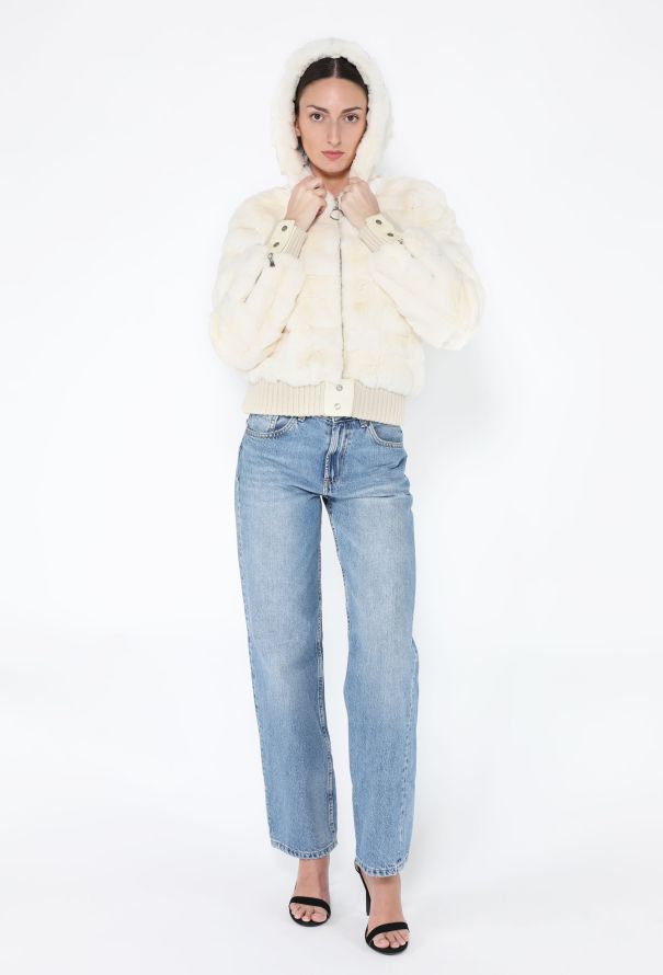 Louis Vuitton Rare F/W 2002 Rabbit Fur BomberJacket - 4