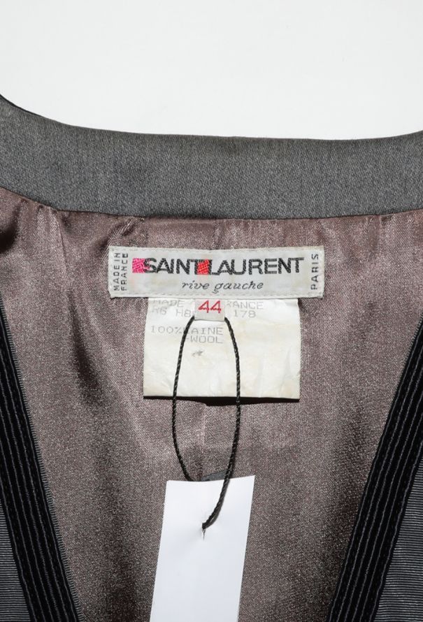 Saint Laurent Cubist Velvet Moire Jacket, F/W 1988 - 8