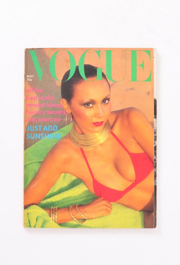 VOGUE UK 1976 Jerry Hall Issue Trio - 3 VOGUE UK 1976 Jerry Hall Issue Trio - 3