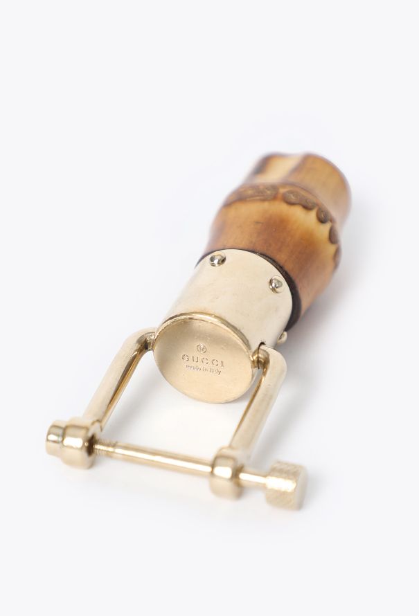 Gucci Vintage Bamboo Metallic Keyring - 4