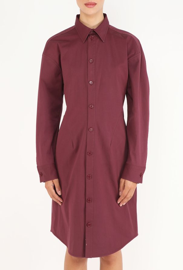 Bottega Veneta Poplin Hourglass Shirt Dress - 3