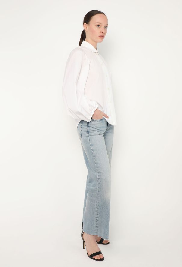 Comme des Garçons Puff Sleeve Poplin Blouse - 3