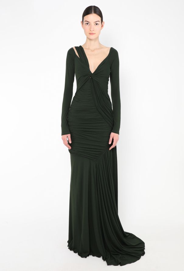 Donna Karan '90s Asymmetrical Gown - 4
