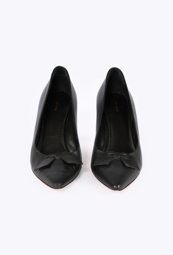 The Row Lana Bow Leather Pumps, 2023 - 2