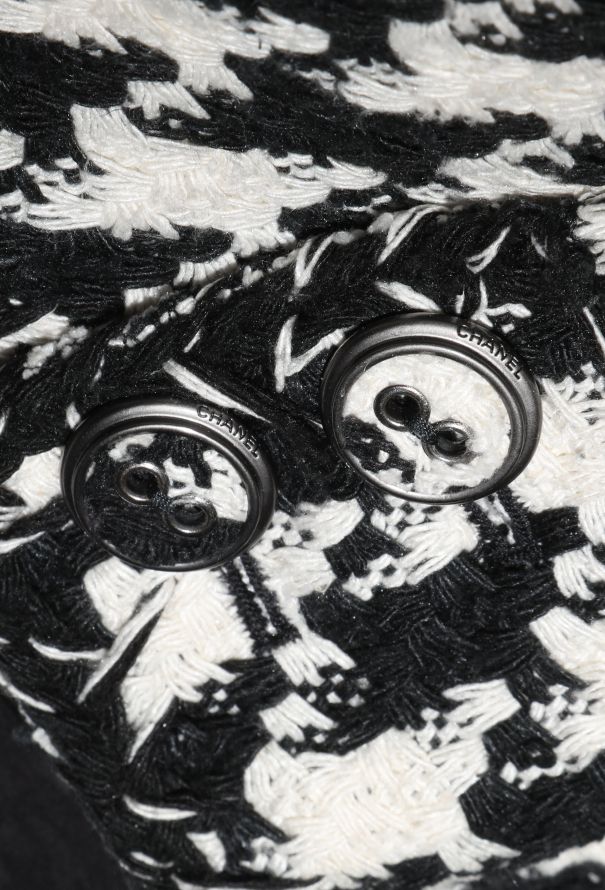 Chanel 2008 Houndstooth Tweed Jacket - 7